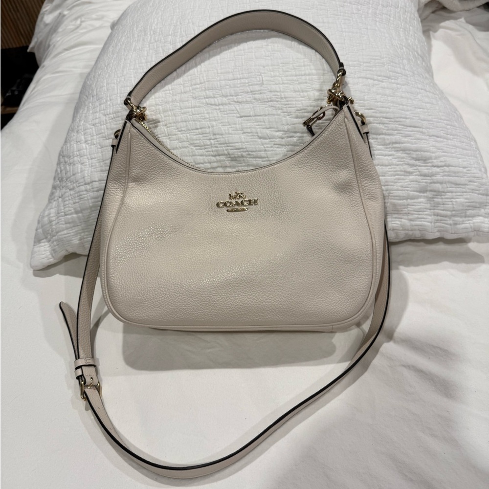 Coach Chalk White Teri Hobo